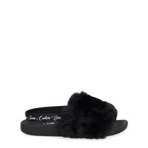 VERSACE JEANS COUTURE Women's Logo Platform Slide Sandals Women BLACK